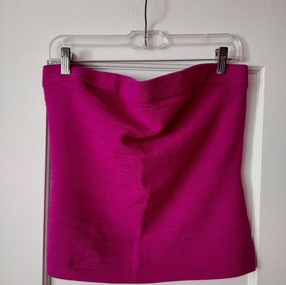 NWOT COS textured bandeau top. Purple. Size L. - Picture 6 of 10